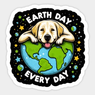 Funny Earth Day Labrador Retriever Lover Sticker